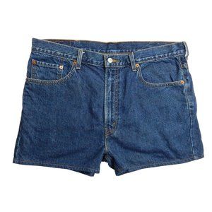 Levi's 505 High Rise Denim Jean Shorts Womens Size 38 Blue
